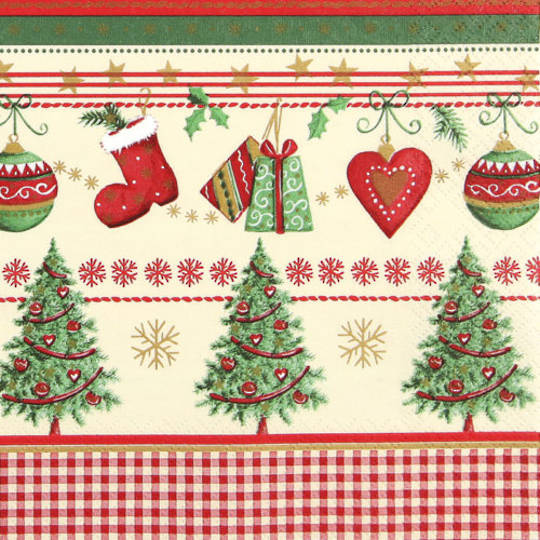 SPECIAL - 2 FOR 1, Paper Napkins 33cm, Traditional Christmas *ETA Nov